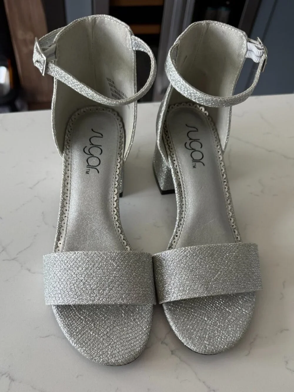Silver Sparkle High Heels Size 6 - Homecoming / Wedding / Formal